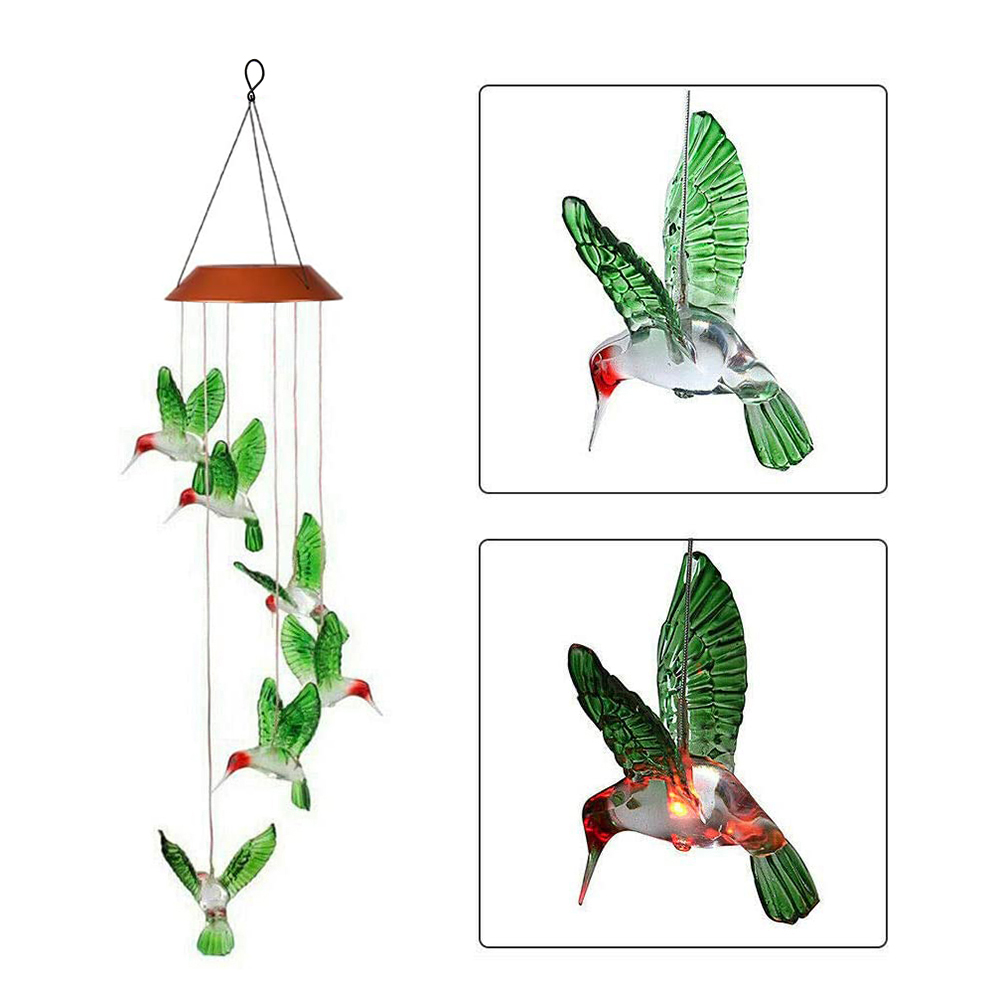 2pcs Home Hanging Accessories Bird Shaped Wind Chime for Patio Window Home 2pcs Home Hanging Accessories Bird Shaped Wind Chime for Patio Window Home